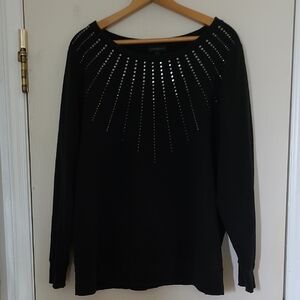 Lane Bryant Sequin Neck Sweatshirt.